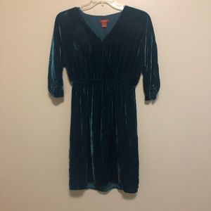 Sundance Teal Velvet Dress
